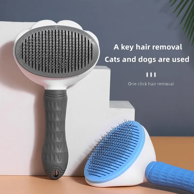 Cat And Dog Brushes Long Or Short Hair Self-cleaning Grease Brushes For Shedding And Grooming Pet Hair Removal Combs