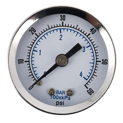 Hot Ts-Z51 0-60Psi Pressure Gauge 40Mm 1/8 Inch Npt Mini Pressure Gauge Air Compressor Hydraulic Vacuum Gauge Manometer