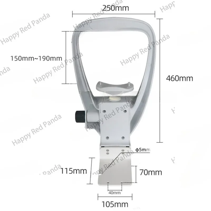 CR-11 Optical Instrument Chin Rest Forehead Bracket Set for Auto Refractometer and Other Devices