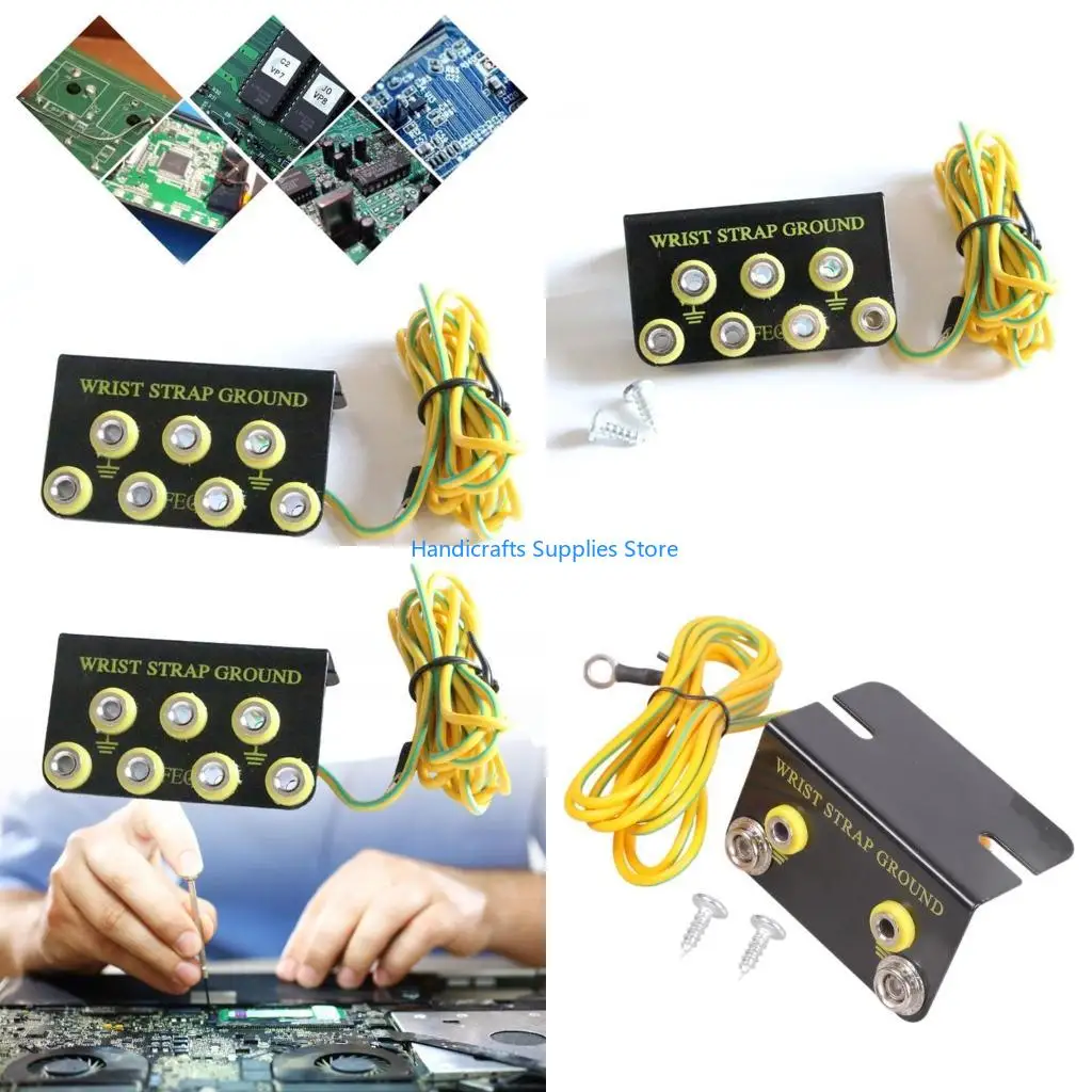 R1WA Conductive Grounding Outlet L Design Static Dissipation Tool For Electronics