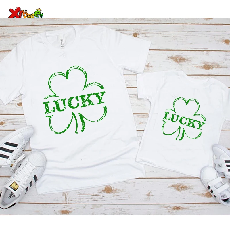 

Рубашка Lucky Shamrock, рубашка для семейного соответствия, рубашки для путешествий, праздничные летние рубашки, парные наряды на День Матери