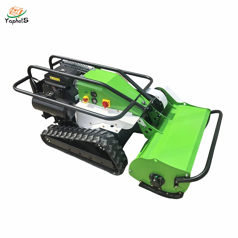 Powerful 800mm Radio Controlled Flail Lawn Mower Fashionable Industrial Grade 1600W Power 1000mm Max for Farm Grass Cutter
