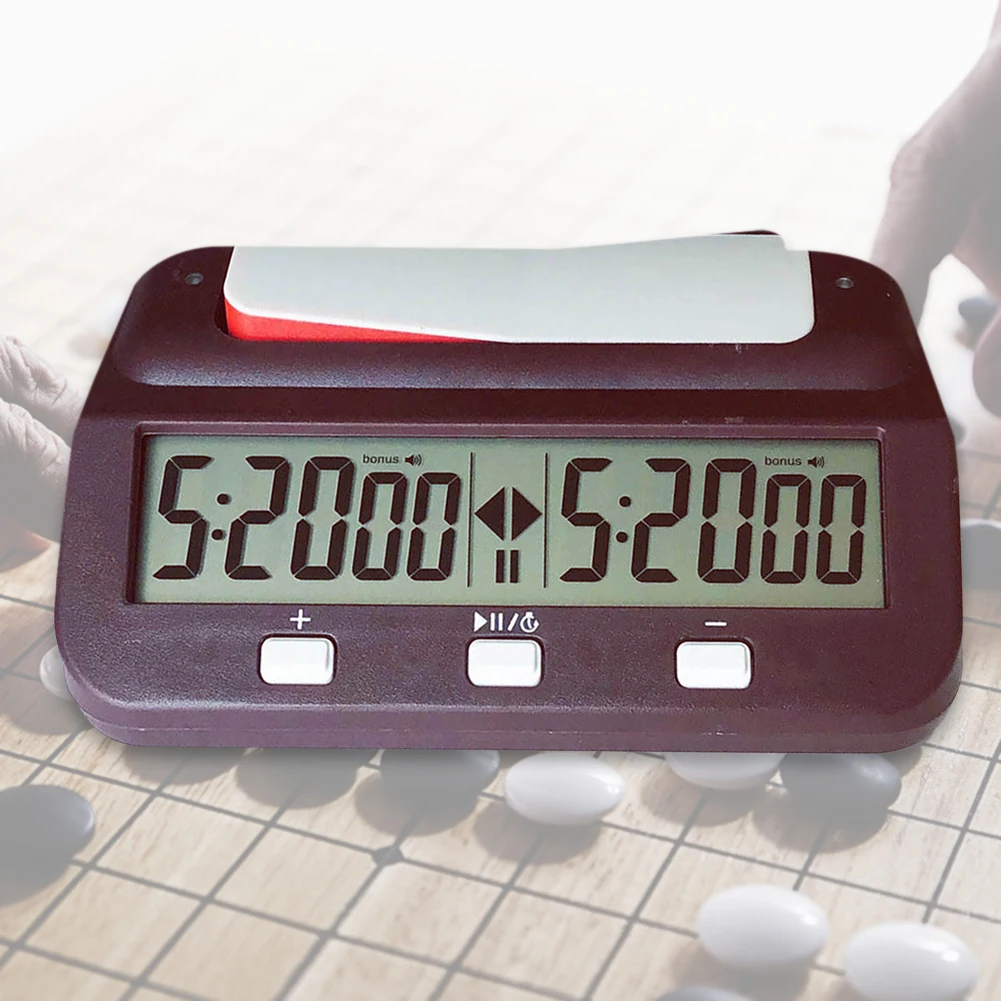 

Board Game Stopwatch Professional Digital Chess Clock Plastic Battery Powered Multifunctional Lightweight for Training Teaching