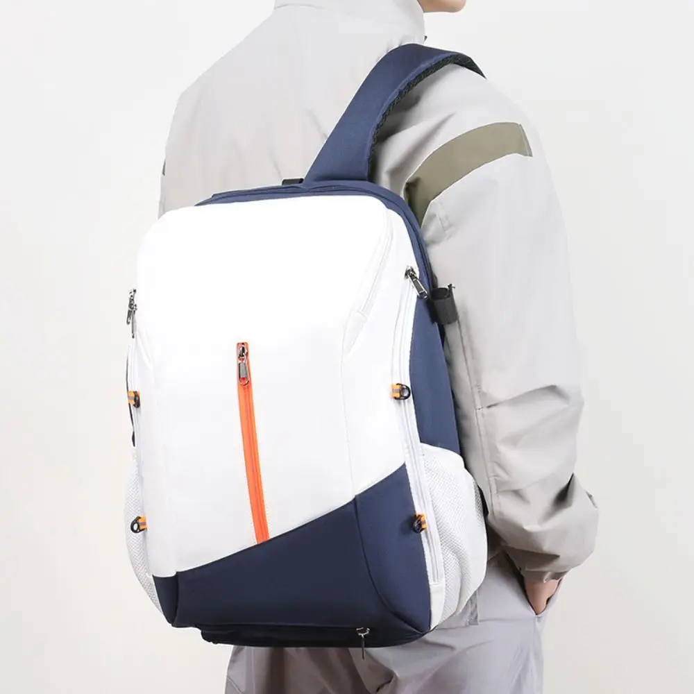 

Waterproof Basketball Student Backpack Large Capacity Zipper Closure Baseball Badminton Bag Multipurpose Adjustable Strap