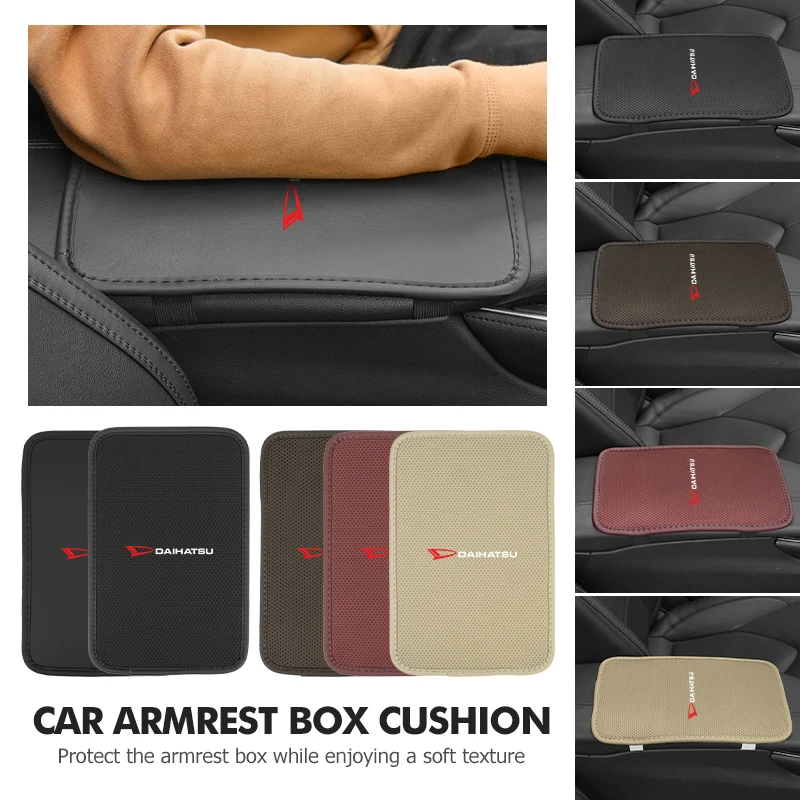 Almohadilla para Reposabrazos de Coche Daihatsu, Funda Protectora para Reposabrazos Central, Accesorios para Feroza, Cuore, Storia, Rocky, Harga, Ayla