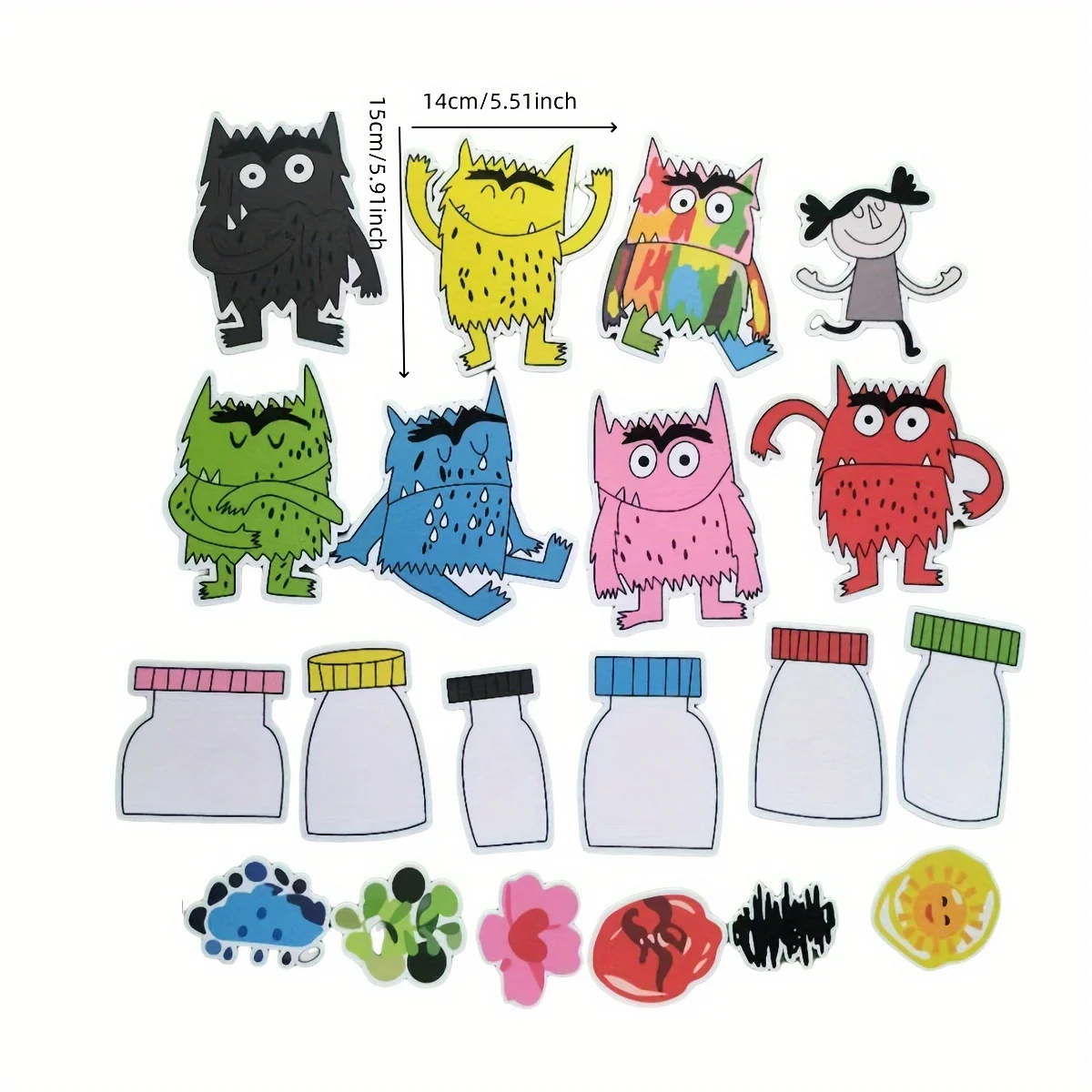 لوحة إدراك وحش العاطفة، مادة كتاب صور وحش العاطفة، مجموعة المعلم، مجموعة تعليمية رواية القصص التفاعلية #3