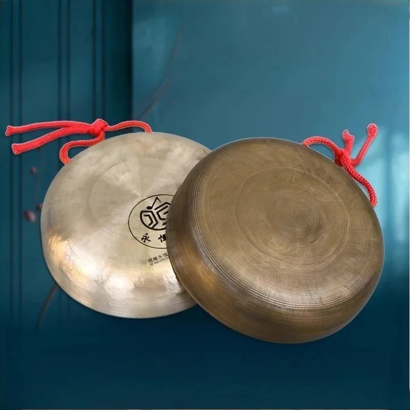 Mini Gong 12CM Copper Gongs Meditation Chinese Tradition Cymbal Tibetan Handmade Moon Gong Professional Sound Healing Instrument