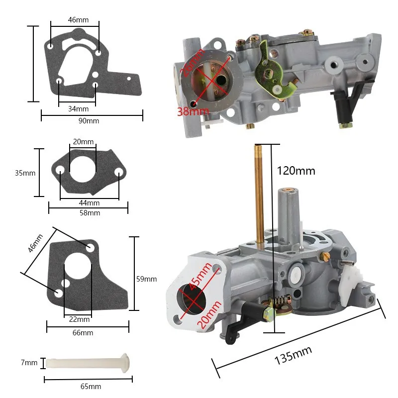 Lawn Mower Carburetor Carb Kit For Briggs-Stratton 498298 495951 Brush Cutter Part Garden Power Tool Accessories