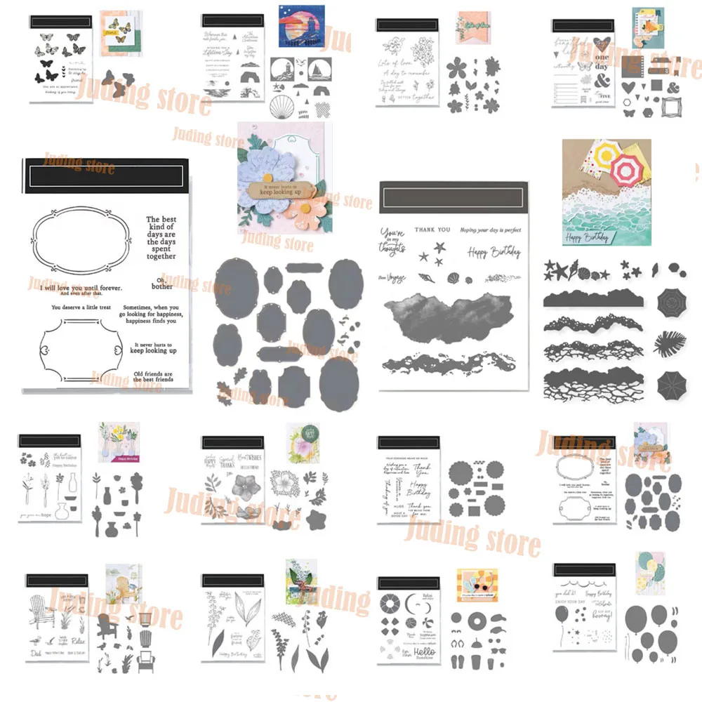 Troqueles de corte de metal 2026: Novedades para manualidades DIY, suministros de scrapbooking, plantillas de estampado de flores primaverales, troqueles de grabado para manualidades.