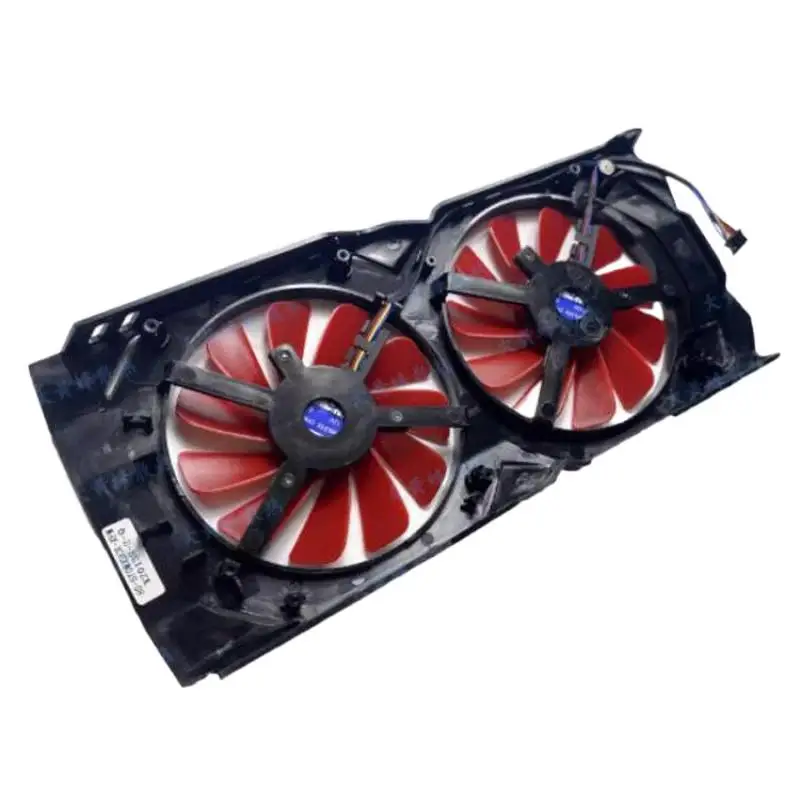 1 Grafikkartenlüfter mit Gehäuse für XFX RX580 570 2048SP 4 GB Zubehör