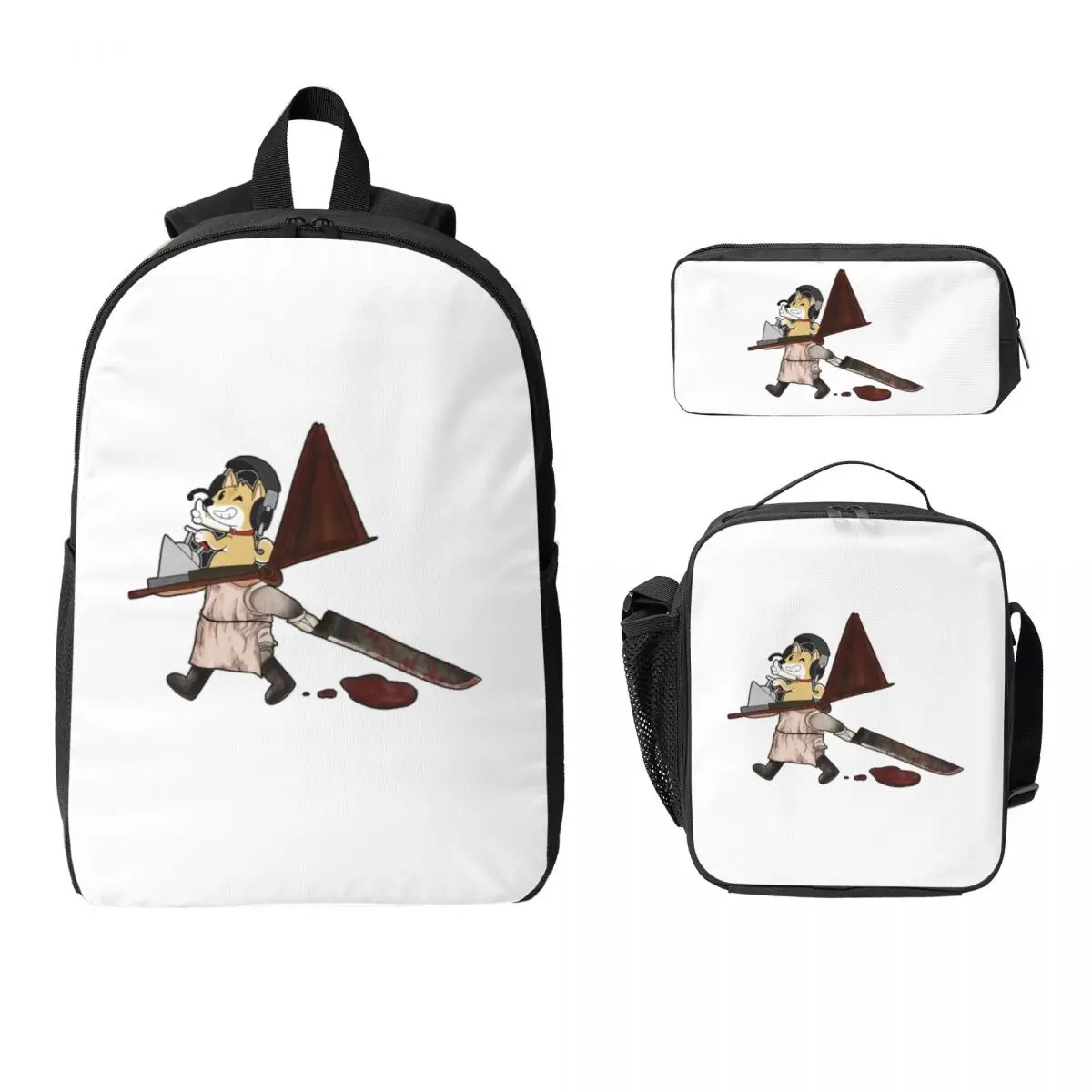 

Silent Hill 2 True Ending Backpack Boys Girls BookBag School Bag Laptop Shoulder Bags 3ps Insulated Lunch Bag Pencil Case