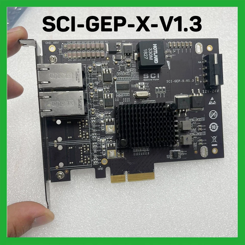 MACHINE VISION Double Gigabit Acquisition Card SCI-GEP-X-V1.3