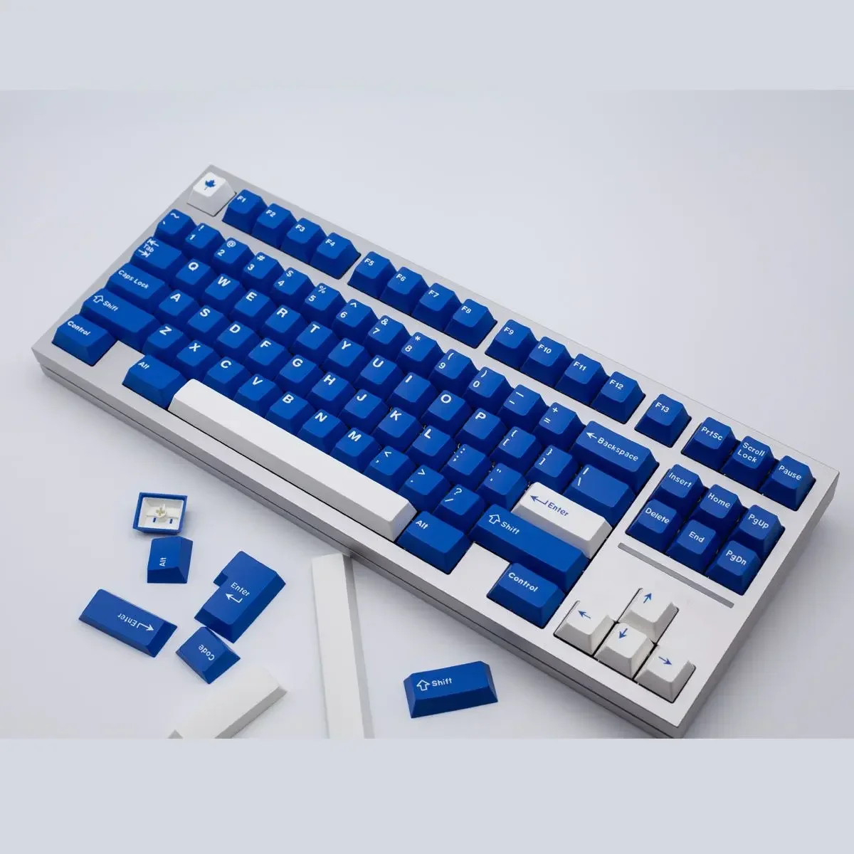 Customized GMK classic blue keycap Cherry original height ABS two-color process 172-key full set