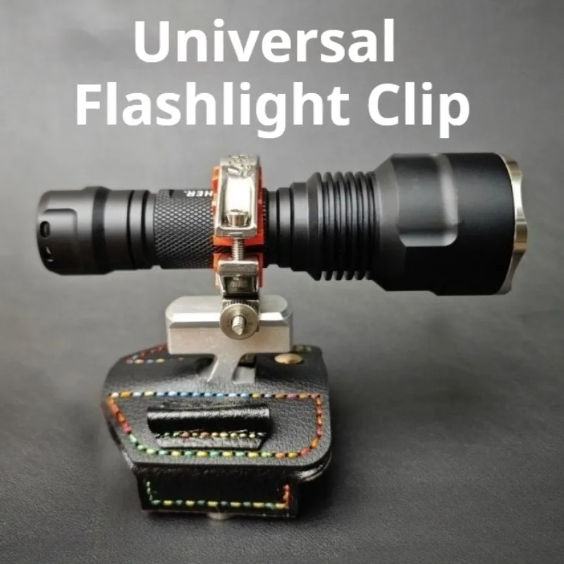 

Stainless Steel Wrist Strap Torch Clip Adjustable Universal 360° Rotation Flashlight Holder Camping Fishing Decoration Tools