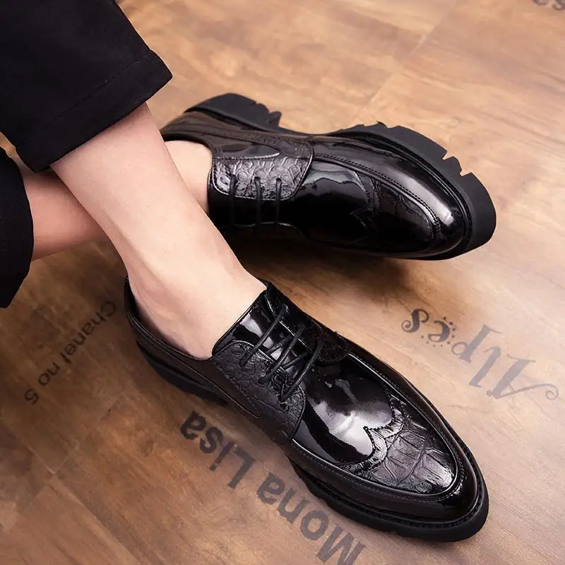 

Men's dress moccasin new trendy casual casual leather men's dress party