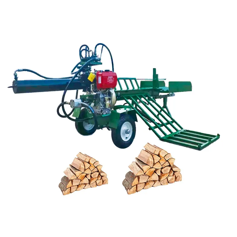 Wood Cutting Machine 45 Ton Log Splitter  Hydraulic Electric Wood Splitter Firewood Processor