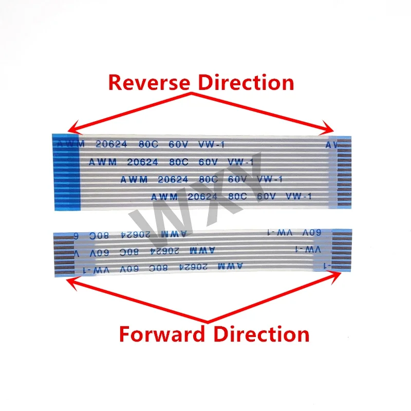 Ffc-フレキシブルリボンケーブル,26ピンピッチ,0.5mm, 1.0mm,awm 20624,80c,60v,長さ6 cm, 10 cm, 15 cm, 20 cm, 25 cm 30 cm、40cm、逆方向、10個