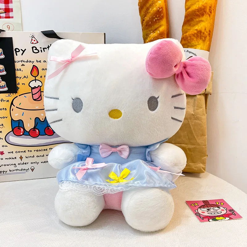 ตุ๊กตาซานริโอ้เฮลโลคิตตี้น่ารัก ตุ๊กตาเฮลโลคิตตี้นุ่มนิ่มสำหรับเด็ก ของขวัญวันเกิด ตุ๊กตาแฟนตาซีแลนด์นุ่มนิ่มกอดได้