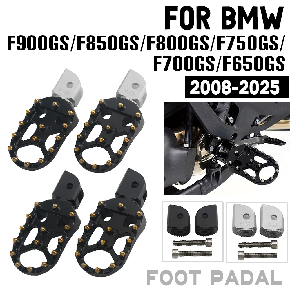 Motorcycle Foot Pegs For BMW F 650GS 2008-up F700GS F750 GS F 800GS F850GS F 900 GS ADV Front Foot Rests Rider Footrest Footpegs
