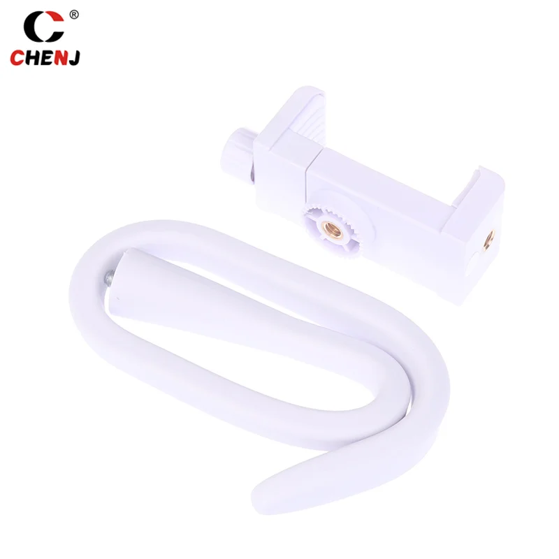 Universal Baby Monitor Holder Longer White Flexible Silicon Baby Camera Stand, Ideal IP Camera Mount Hole-Free Crib Cradle Rod