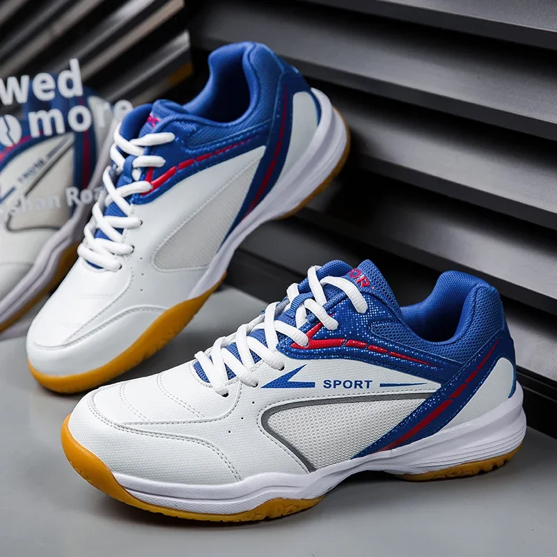 

Professional Men Tennis Shoes Competition Mens Badminton Shoes Couple Training Sneakers Anti-slip Wear-resistant Sport Shoes