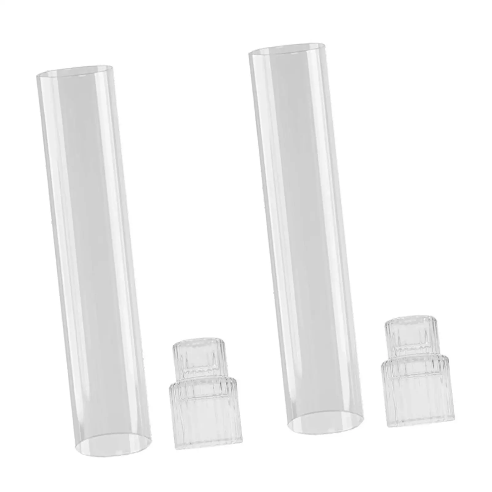 2Pcs Tall Candle Holders Candlestick Holders Versatile Column Vases for Event Anniversary Drawing Room Festivals Farmhouse