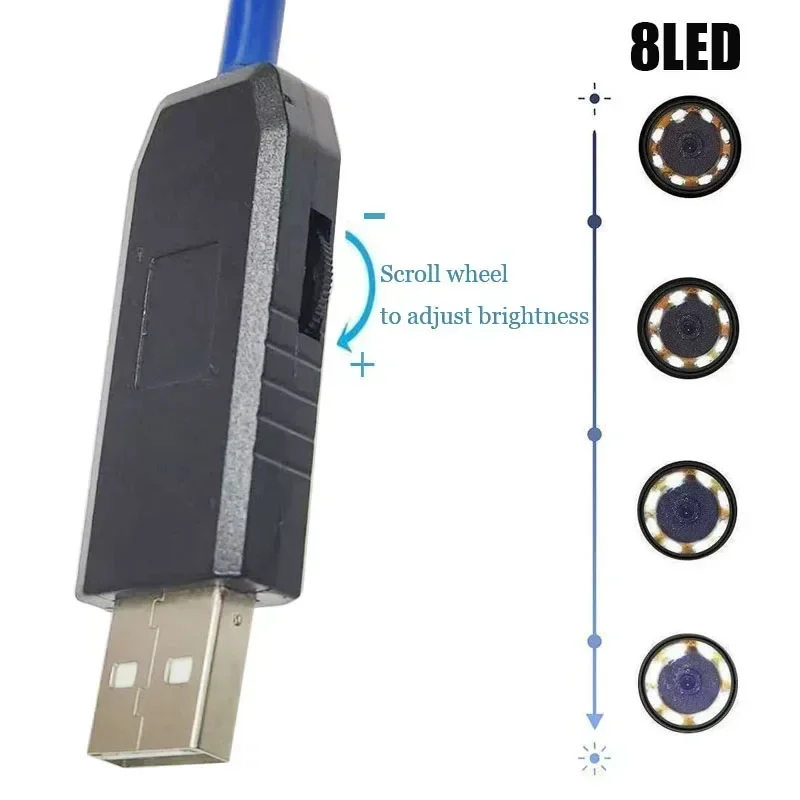 안드로이드 수중 감지 파이프라인 감지용 USB 내시경 카메라, C타입 마이크로 USB 포트, IP68, 1200P 내시경 카메라, 신제품