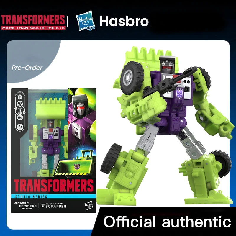 Hasbro Transformers Studio Series: Voyager Class Transformers: The Movie Constructicon Scrapper (Part of Devastator) New