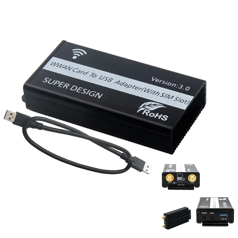 PCI-E Mini PCI-E PCI Express Wireless Card To USB Adapter Card With SIM Card Slot Wireless Adapter For WWAN/LTE Module