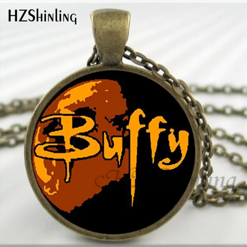 NS-00753 New Design Buffy the Vampire Slayer Necklace Handmade Buffy the Vampire Slayer Moon Photo Glass Cabochon Necklace HZ1