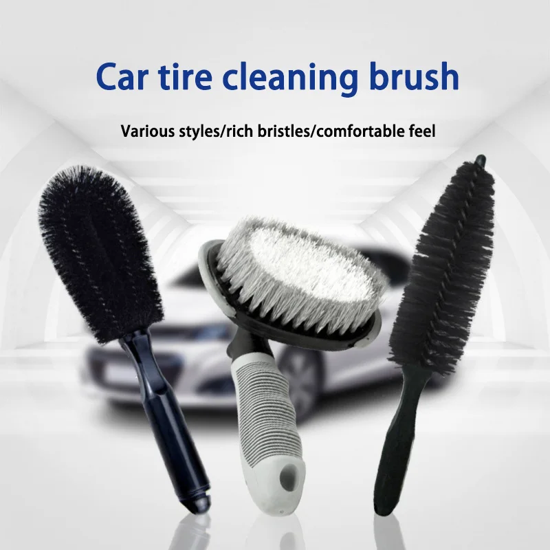 Car Wheel Brush Tool Car Wash Tire Gap Cleaning Brush Car Wash Brush Household Car Dual-use Cleaning Product