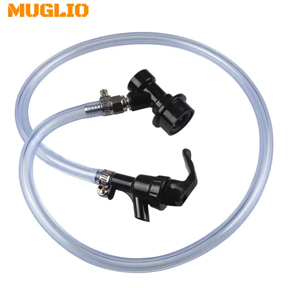 

MUGLIO Corny Keg 3/16" Ball Lock Line assembly Ball Lock Liquid Disconnect Picnic Tap with 3ft Beer Line for home brewing