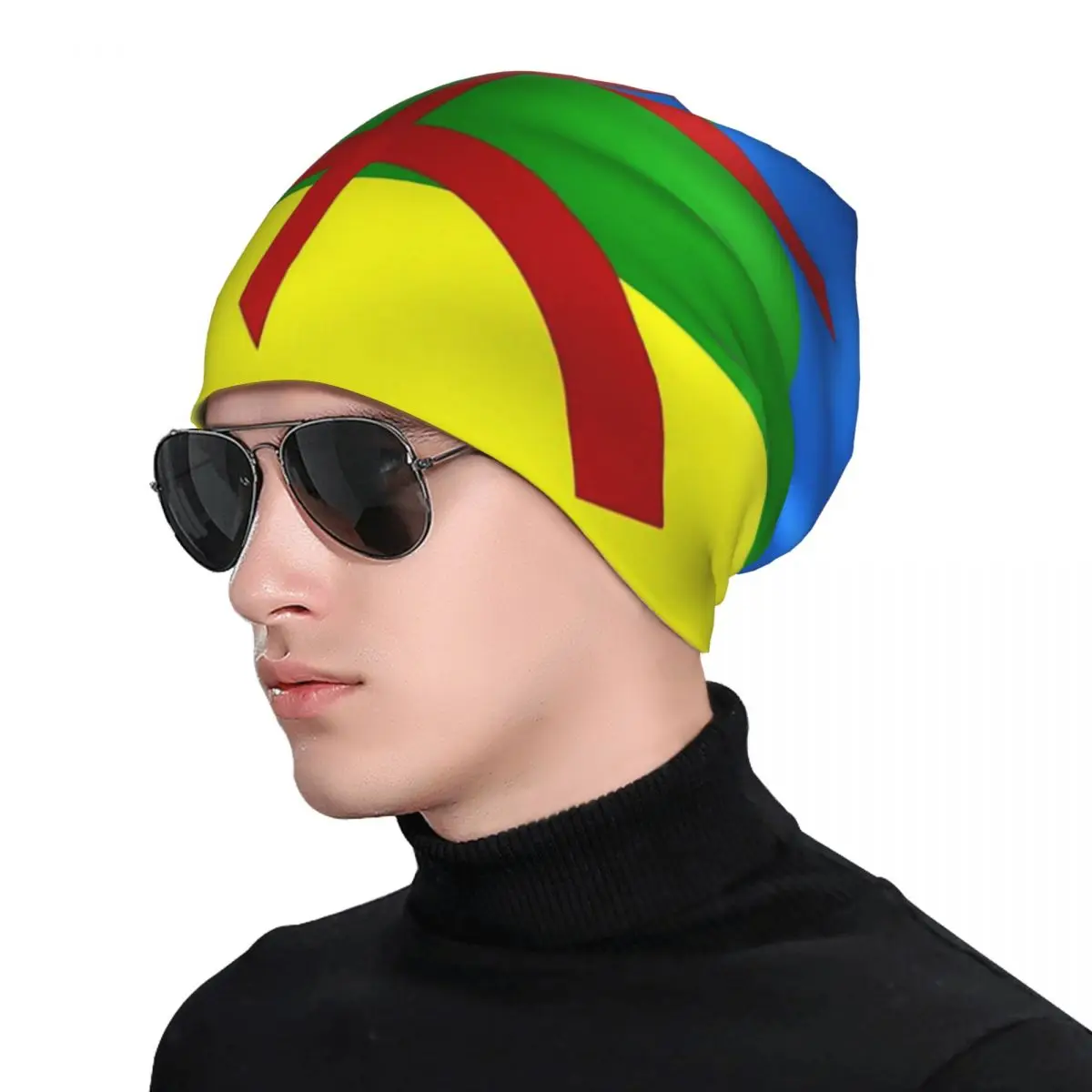 Amazigh International Flag Bonnet Homme Outdoor Thin Hat Amazigh Berber Flag Beanies Caps For Men Women Style Fabric Hats