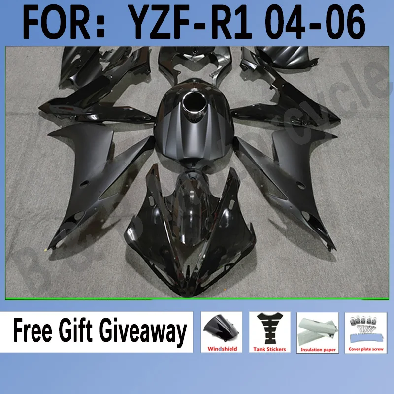 

New ABS Motorcycle Fairings Kit Fit For YAMAHA YZF-R1 2004 2005 2006 R1 04 05 06 Bodywork Fairings Set Black