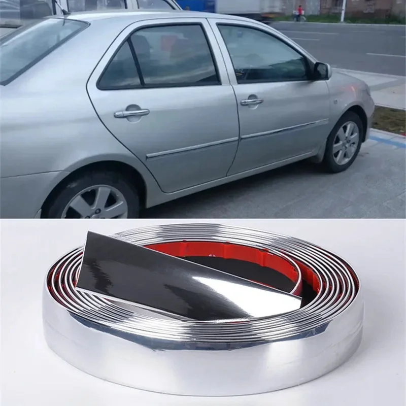 

Украшение для кузова автомобиля/боковой двери, защита от царапин, защитная полоса, бампер, хромированные наклейки и Переводные картинки, «сделай сам», автомобильная защита 40 мм