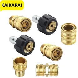 Pressure Washer Adapter Set Brass Quick Coupler 3/8