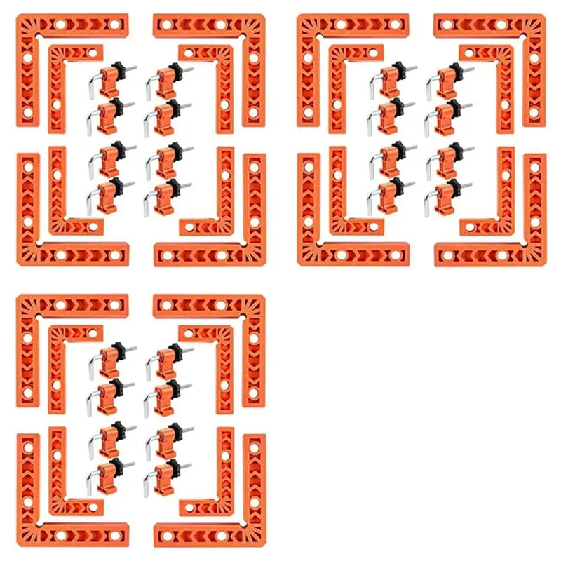 【happy】12x-90-degree-clamp-positioning-squares-right-angle-clamp-with-clamp-corner-clamps-woodworking-tool
