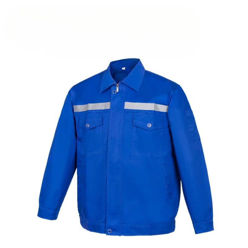 Durable Automotive Workwear for Men with Shoulder Patchwork, Perfect for Factory and Workshop Work Clothes Welding Clothes