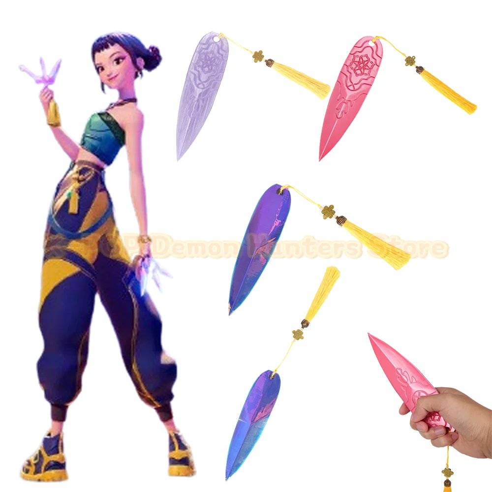 KPOP chasseurs de démons Cosplay Zoey, armes imprimées en 3D, couteau à lancer, épée Boomerang, bâton de joie pour filles, accessoire d'halloween
