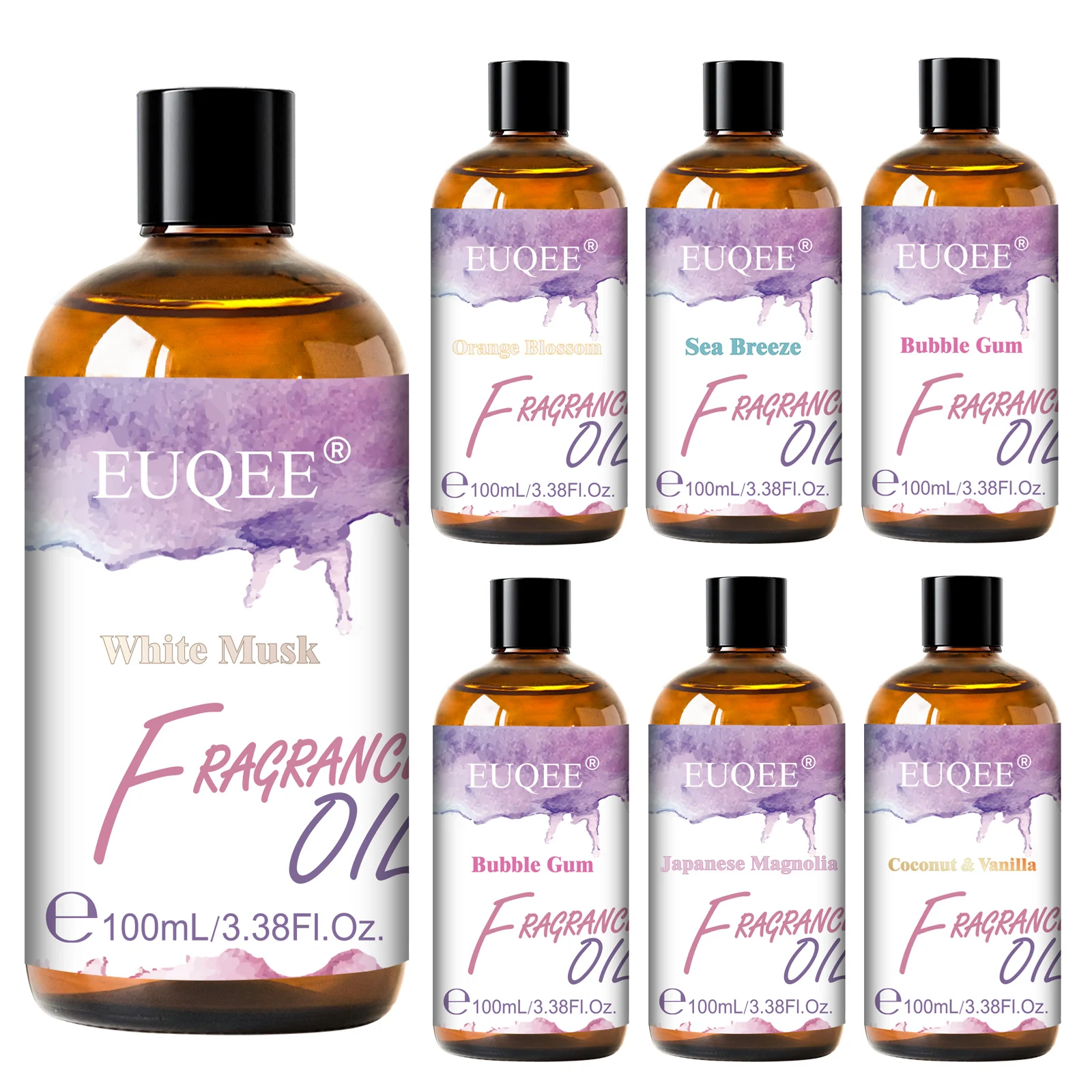 

EUQEE 100 мл ароматическое масло японская магнолия пузырьковая резинка кокос и ваниль фрезия ароматические масла для диффузора увлажнителя