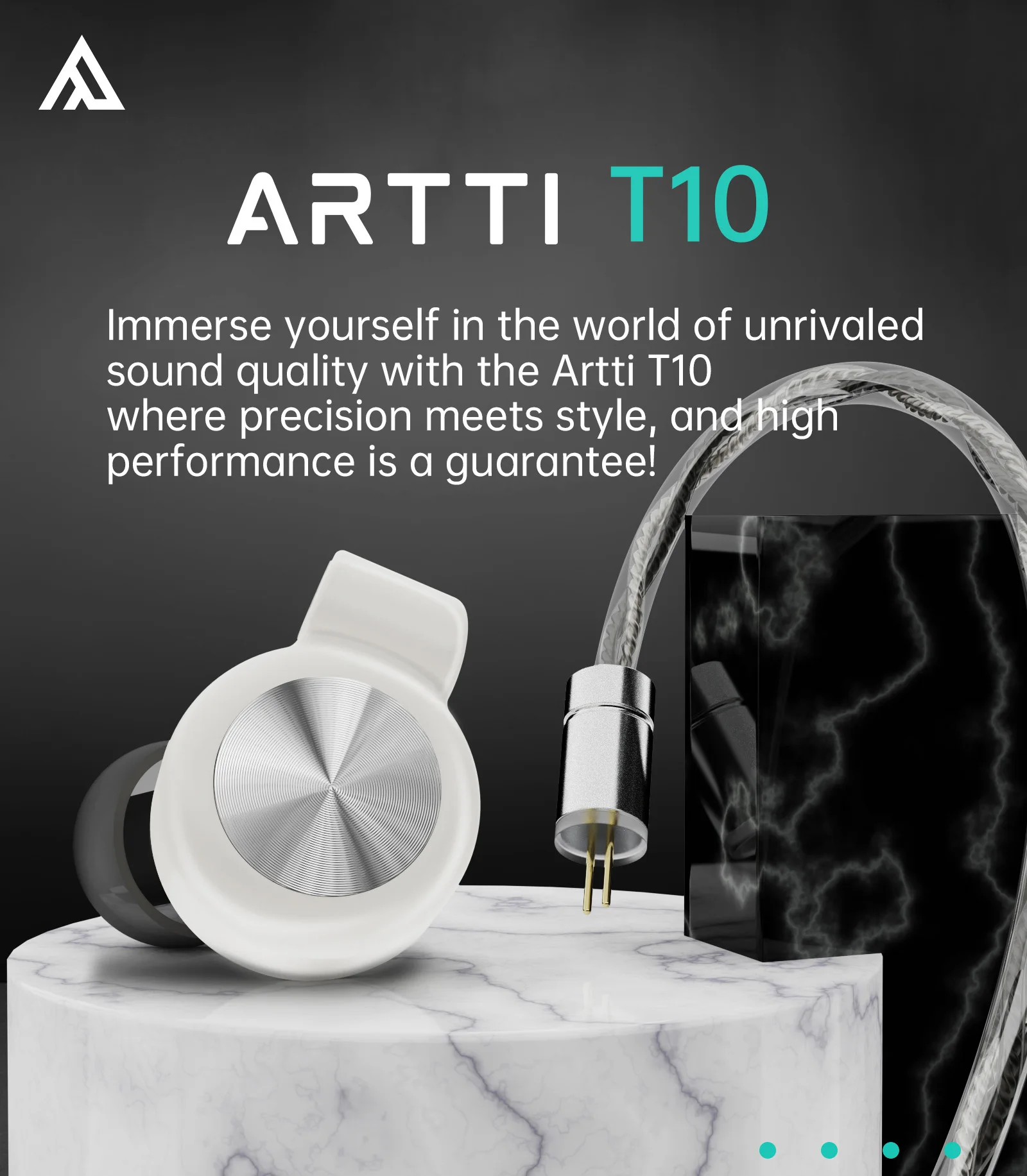 【有線イヤホン】 ARTTI T10 ARTTI T10 In-Ear HiFi Earphones 14.2mm Planar Driver