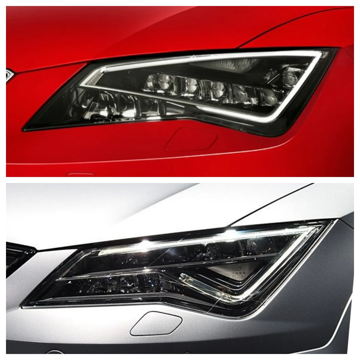 For Seat Leon 2013 to 2018 Headlamp Cover Lamp Shade Headlight Shell Lens Plexiglass Replace Original Lampshade - view 2