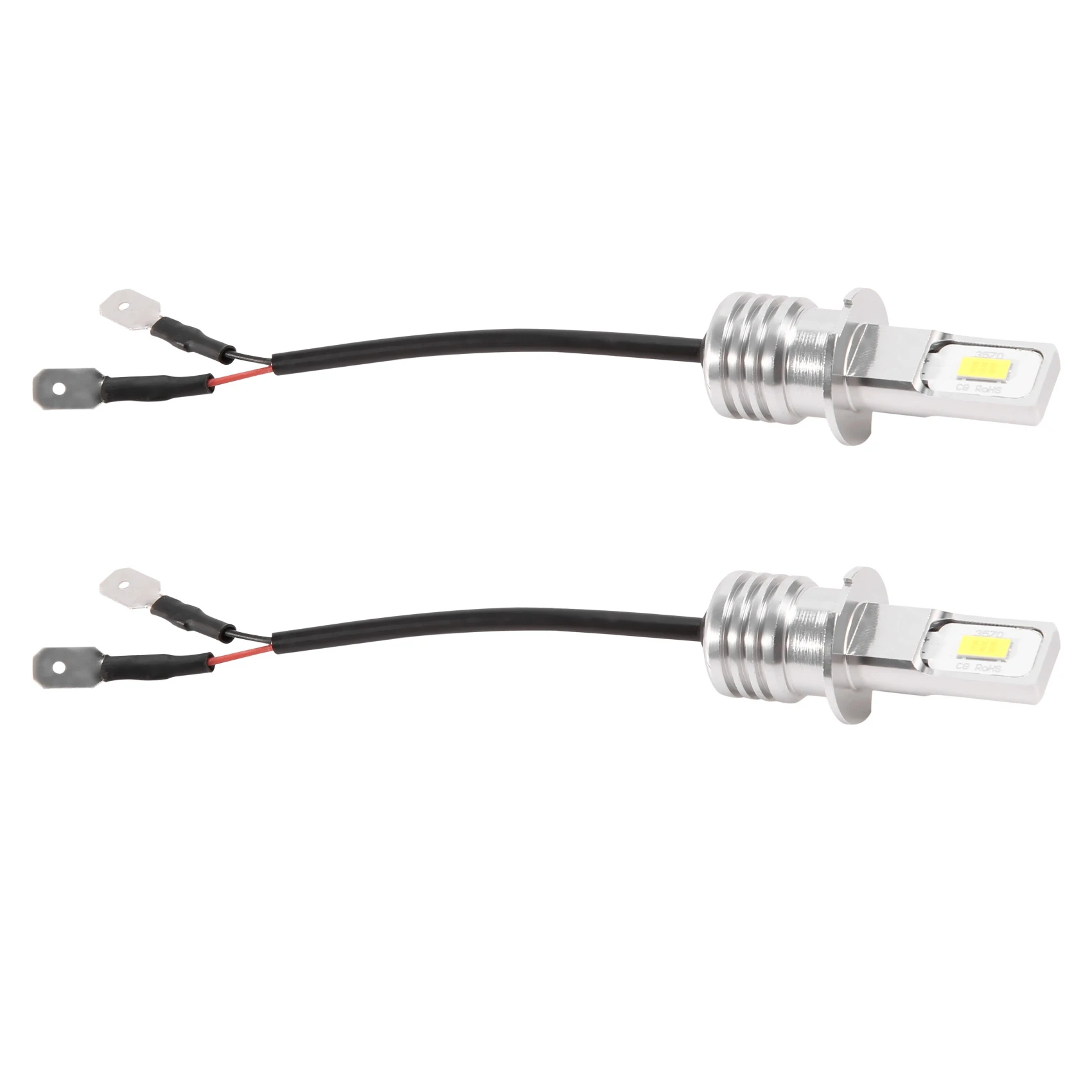 2x H3 Superheldere Led Koplamp Mistlamp Aandrijflamp Lamp Set 6000K Wit 100W