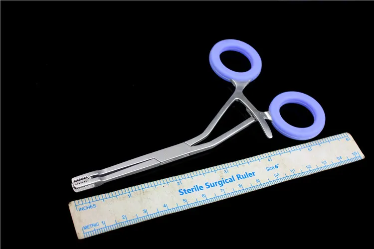 Small animal Orthopedic instrument medical Square Shape Tooth Bone holding Reduction Bone clip forceps finger screw Plate holder