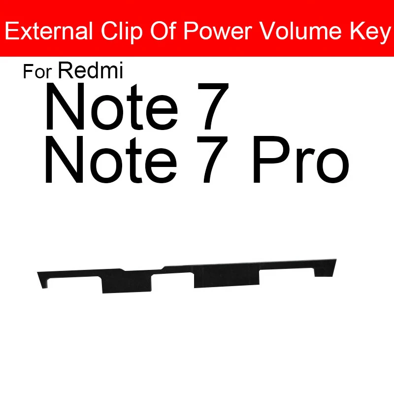 For Xiaomi Redmi Note 7 / 7 Pro 7Pro Power Button On/Off Volume Switch Buckle Bolt Lock Locking Braces Bracket Ribbon Flex Cable