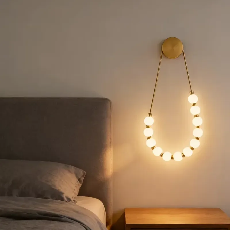 for LED Wall Lamp Modern Design Corridor Living Room Bedside Lighting Interior Decoration Lamps