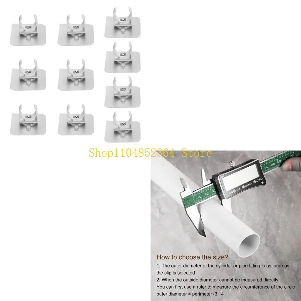 652F Pipe Fasteners Pipe Mounting Clamps Home Renovations Pipe Supports Electrical Wiring Fastener for Homes Office & Shop Use