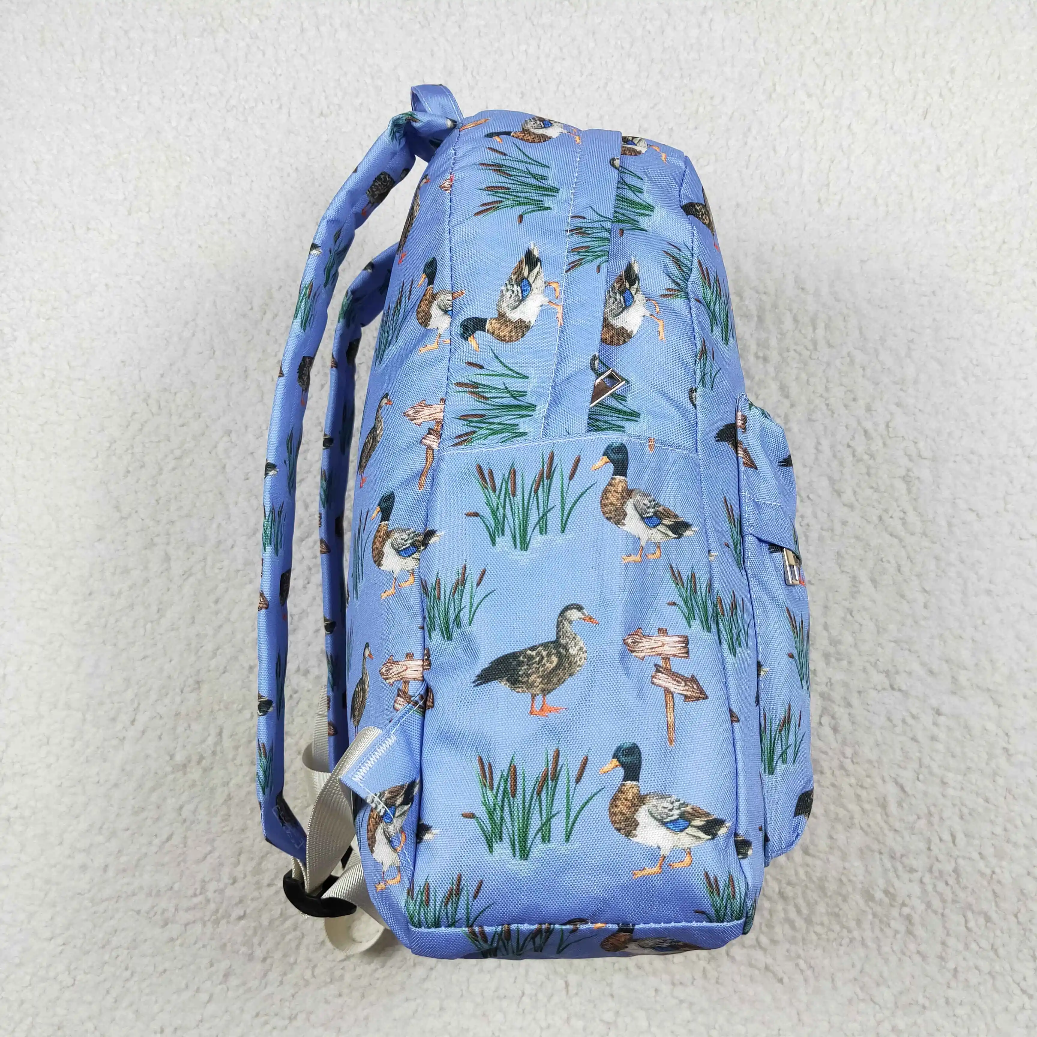 Wholesale Baby Boy Girl Backpack Ducks Horse Cow Flower Daypack Toddler Children Outdoor Portable Kids Boutique School Bag