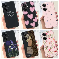 For Redmi 13R 5G Redmi 13C 5G Cover Case Matte Coque Fundas On Xiaomi Redmi 13c 13r 5G Soft TPU Silicone Love Heart Housing Capa