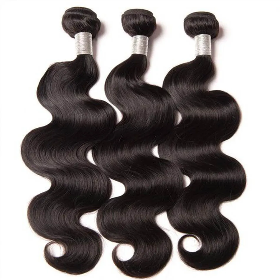 Body Wave Human Hair Extension Products Cheap Human Hair Bundles with Free Shipping Brazilian Wave Hair Bundles with Closure 4x4